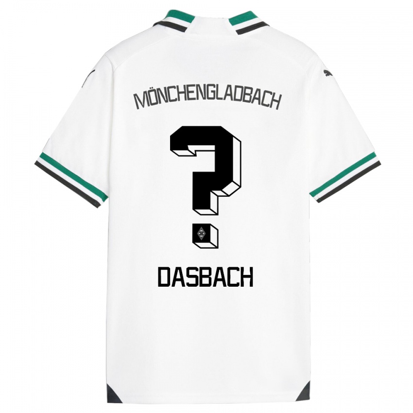 Niño Camiseta Yannik Dasbach #0 Blanco Verde 1ª Equipación 2023/24 La Camisa Perú