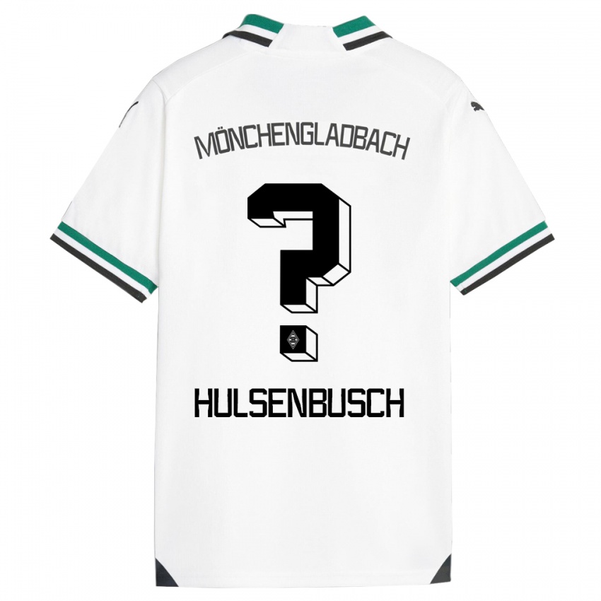 Niño Camiseta Daniel Hülsenbusch #0 Blanco Verde 1ª Equipación 2023/24 La Camisa Perú