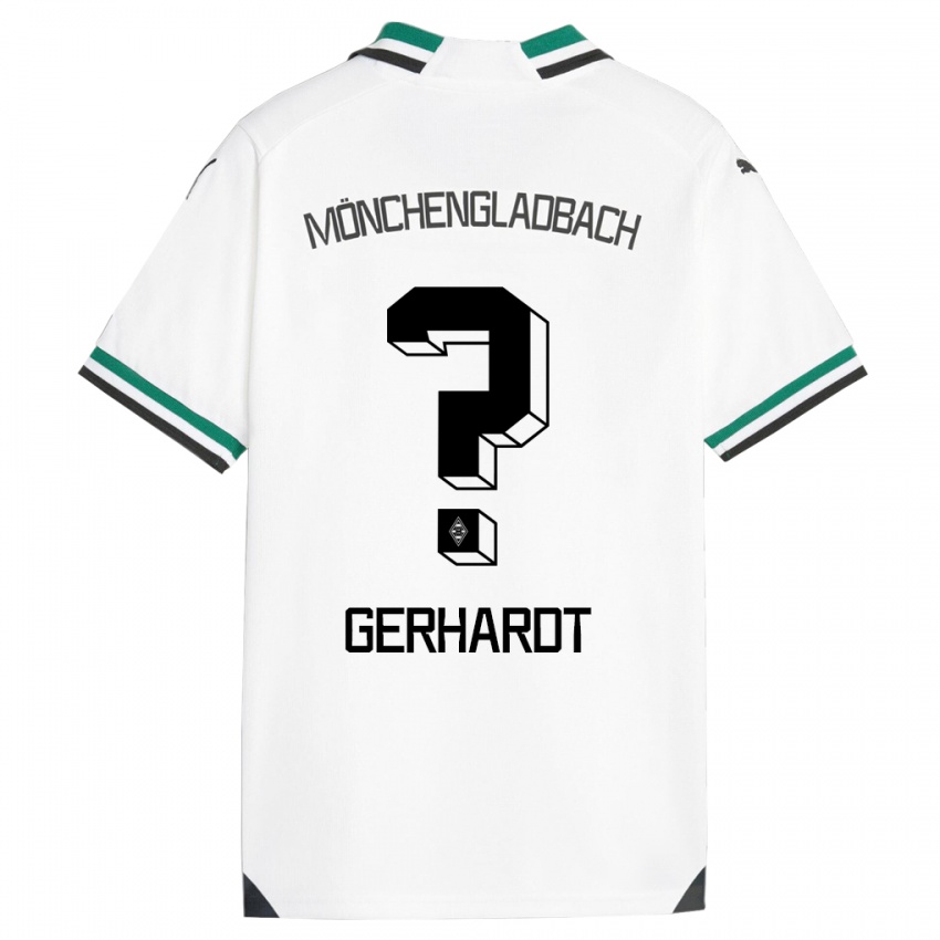 Niño Camiseta Konstantin Gerhardt #0 Blanco Verde 1ª Equipación 2023/24 La Camisa Perú