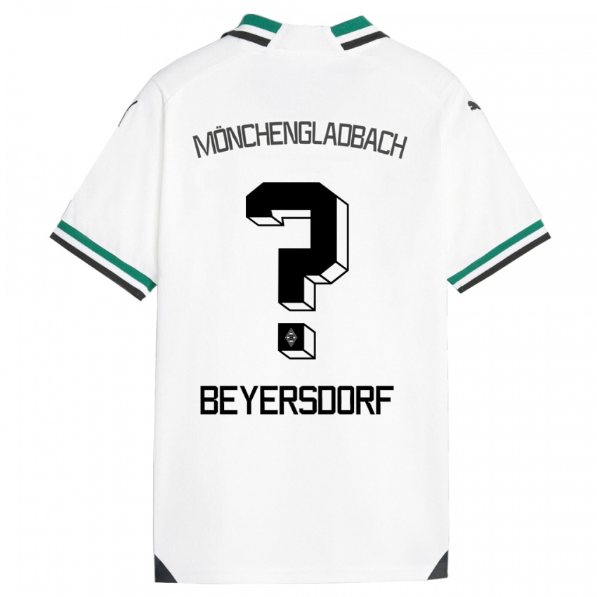 Niño Camiseta Chris Beyersdorf #0 Blanco Verde 1ª Equipación 2023/24 La Camisa Perú