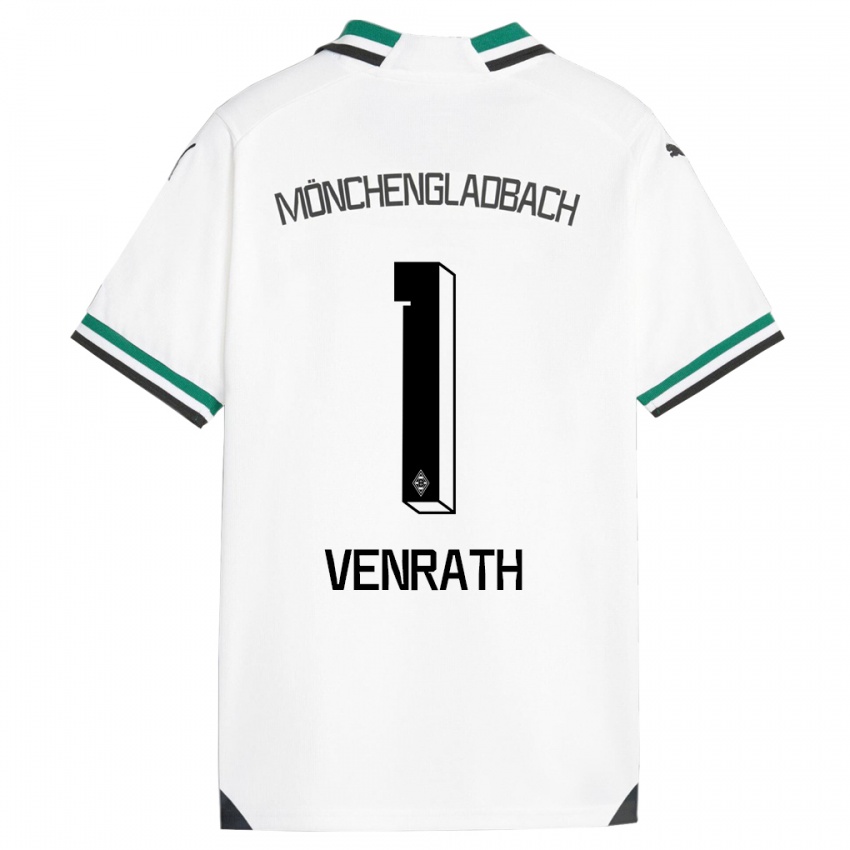 Niño Camiseta Lisa Venrath #1 Blanco Verde 1ª Equipación 2023/24 La Camisa Perú