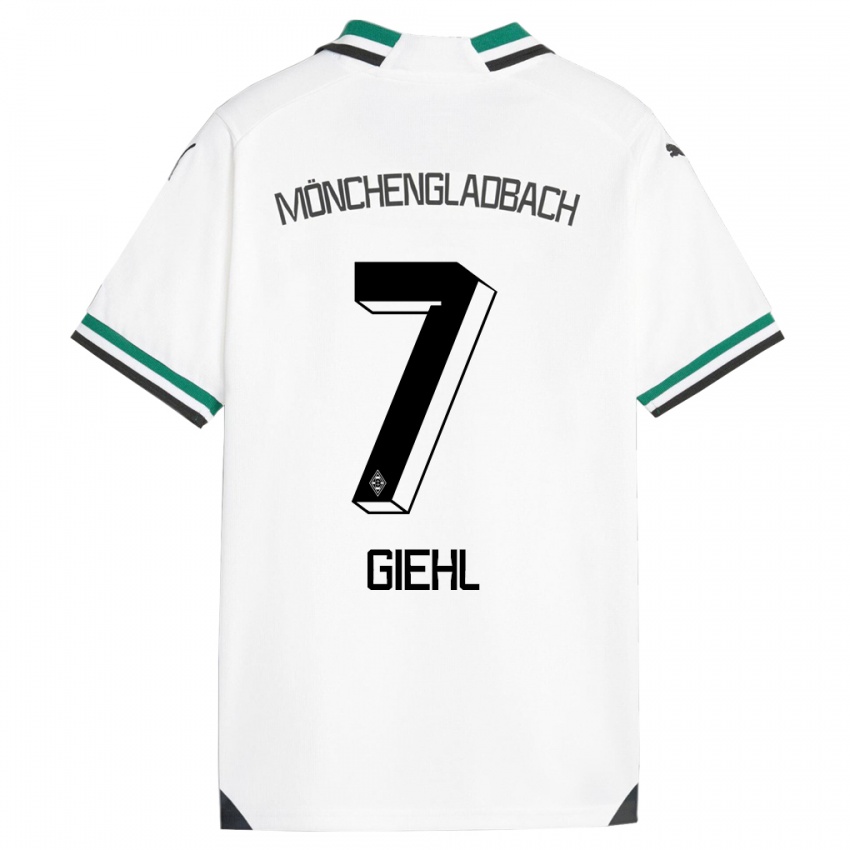 Niño Camiseta Madita Giehl #7 Blanco Verde 1ª Equipación 2023/24 La Camisa Perú