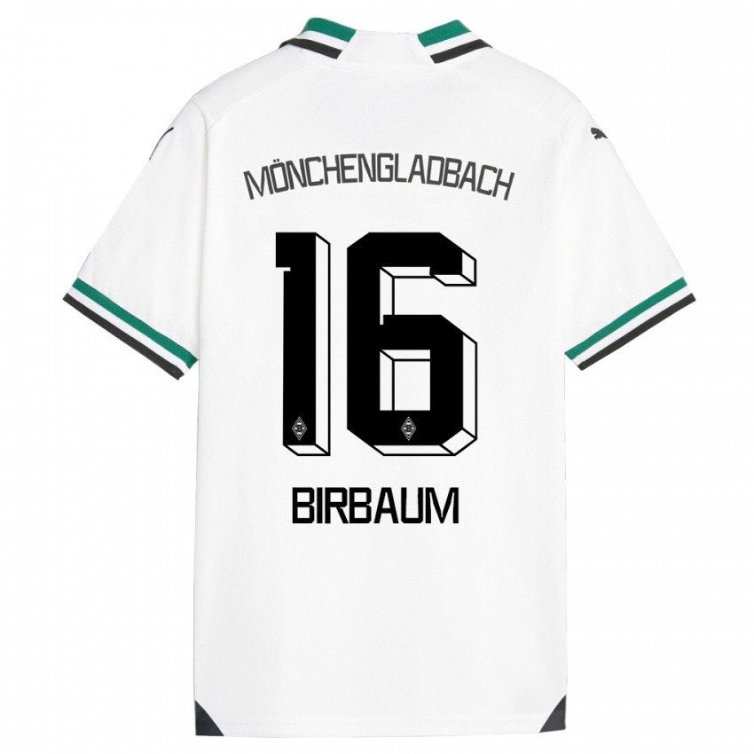 Niño Camiseta Anne Birbaum #16 Blanco Verde 1ª Equipación 2023/24 La Camisa Perú