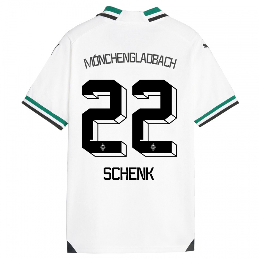 Niño Camiseta Isabel Schenk #22 Blanco Verde 1ª Equipación 2023/24 La Camisa Perú