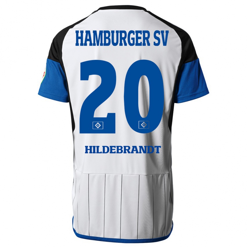 Niño Camiseta Tjark Hildebrandt #20 Blanco 1ª Equipación 2023/24 La Camisa Perú