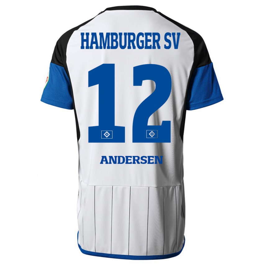 Niño Camiseta Patrick Andersen #12 Blanco 1ª Equipación 2023/24 La Camisa Perú