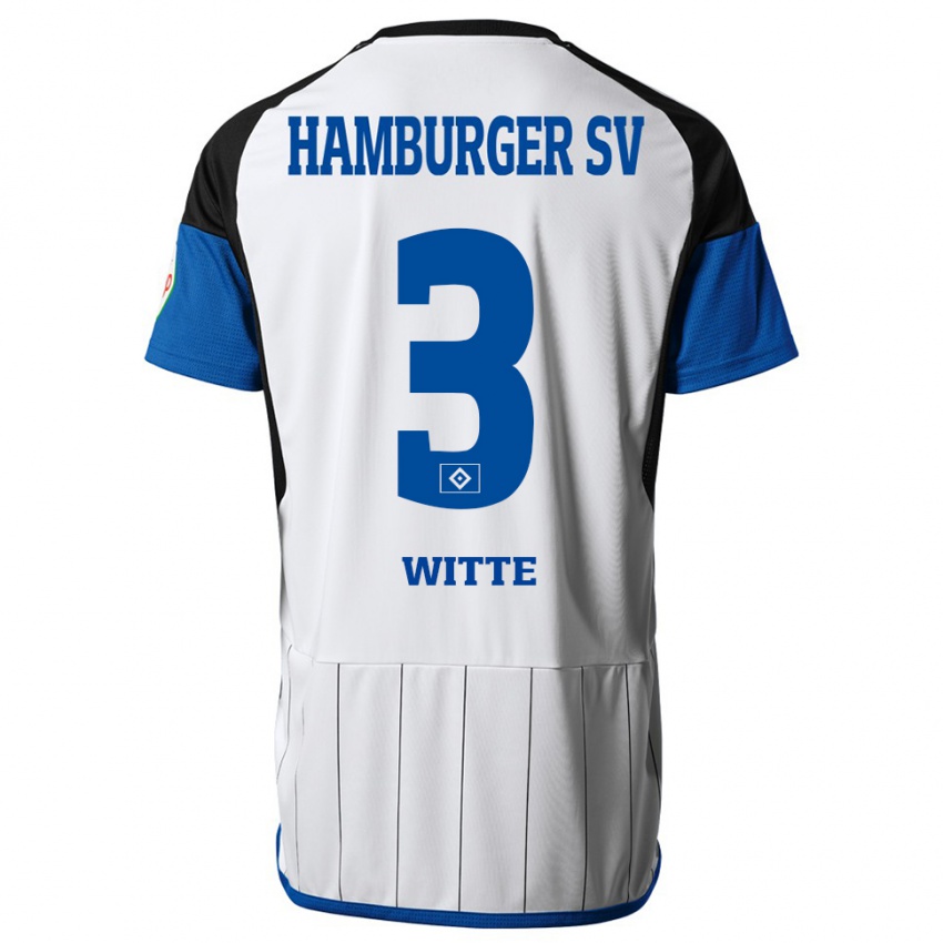 Niño Camiseta Kristin Witte #3 Blanco 1ª Equipación 2023/24 La Camisa Perú