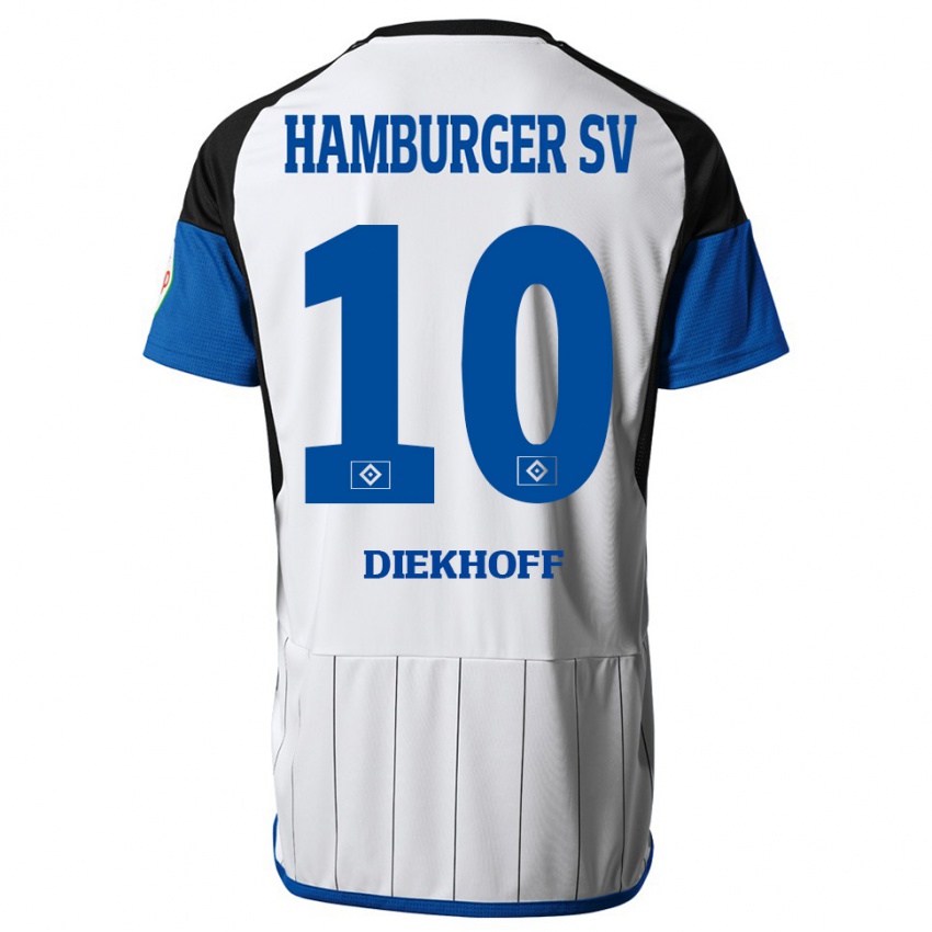 Niño Camiseta Hannah Diekhoff #10 Blanco 1ª Equipación 2023/24 La Camisa Perú