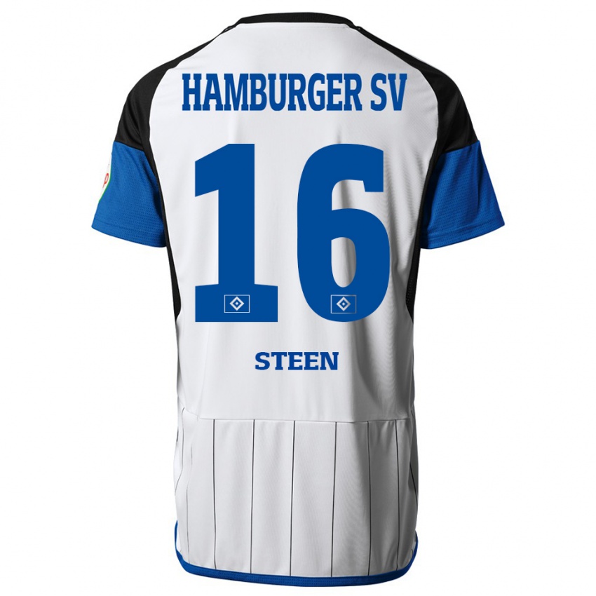 Niño Camiseta Maya Steen #16 Blanco 1ª Equipación 2023/24 La Camisa Perú