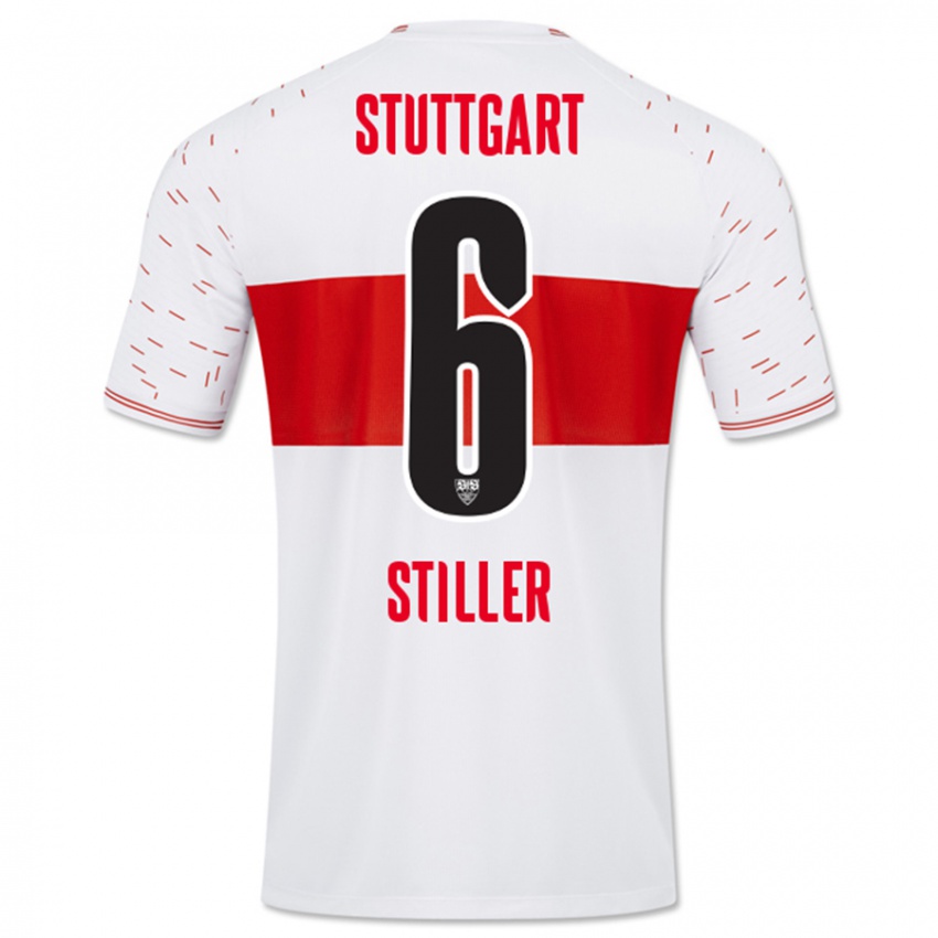 Niño Camiseta Angelo Stiller #6 Blanco 1ª Equipación 2023/24 La Camisa Perú