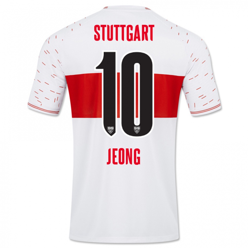 Niño Camiseta Woo-Yeong Jeong #10 Blanco 1ª Equipación 2023/24 La Camisa Perú