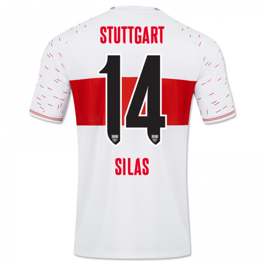 Niño Camiseta Silas #14 Blanco 1ª Equipación 2023/24 La Camisa Perú