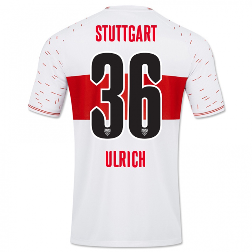 Niño Camiseta Laurin Ulrich #36 Blanco 1ª Equipación 2023/24 La Camisa Perú