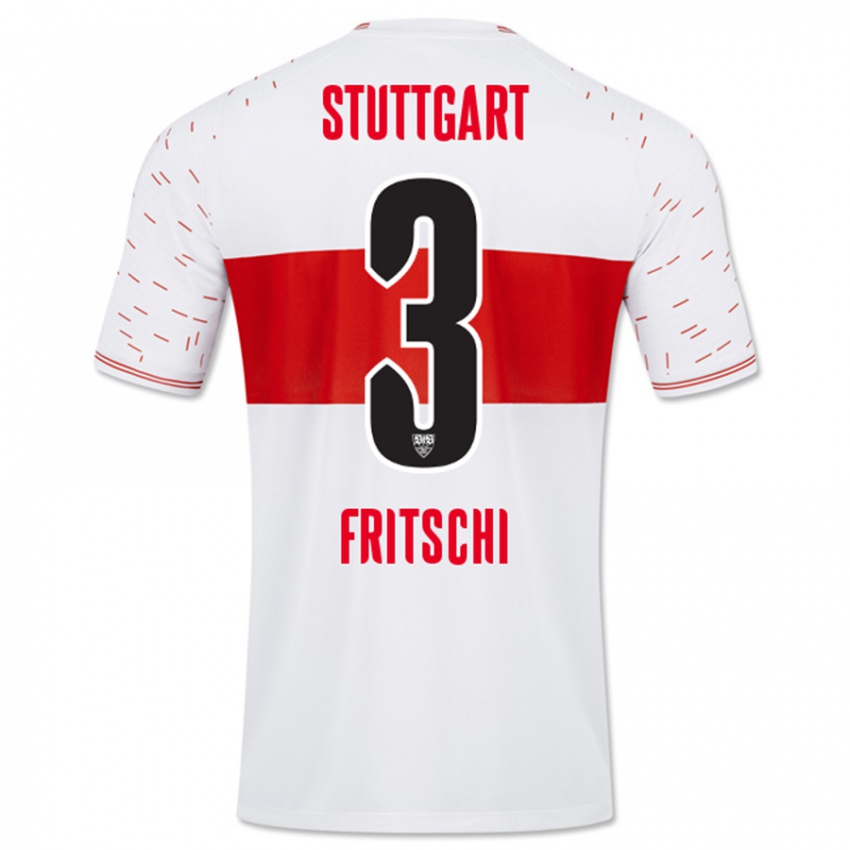 Niño Camiseta Paulo Fritschi #3 Blanco 1ª Equipación 2023/24 La Camisa Perú