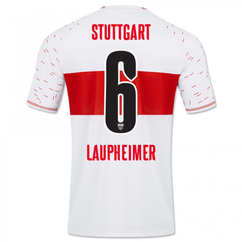 Niño Camiseta Lukas Laupheimer #6 Blanco 1ª Equipación 2023/24 La Camisa Perú