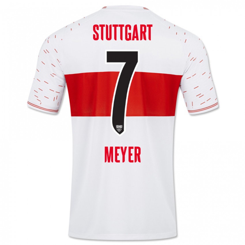 Niño Camiseta Jordan Meyer #7 Blanco 1ª Equipación 2023/24 La Camisa Perú