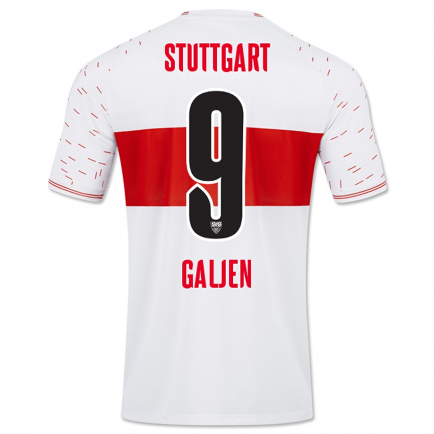 Niño Camiseta Dejan Galjen #9 Blanco 1ª Equipación 2023/24 La Camisa Perú