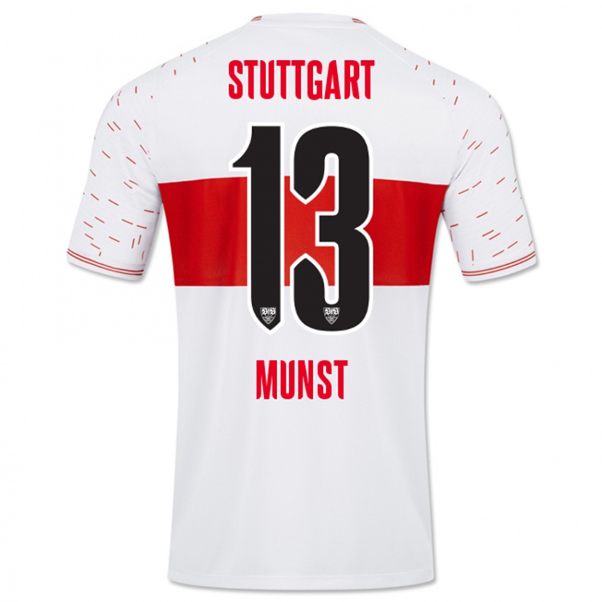 Niño Camiseta Leonhard Münst #13 Blanco 1ª Equipación 2023/24 La Camisa Perú