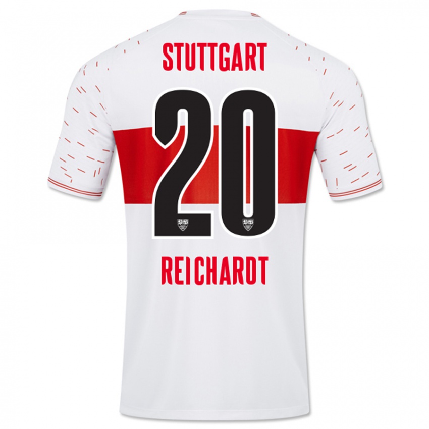 Niño Camiseta Leon Reichardt #20 Blanco 1ª Equipación 2023/24 La Camisa Perú