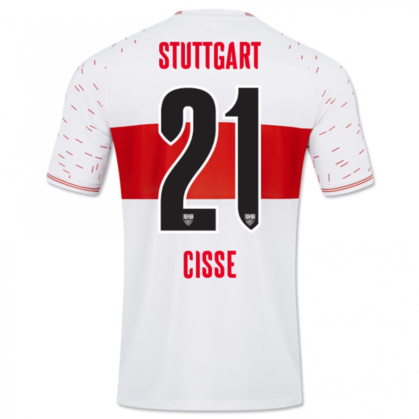 Niño Camiseta Moussa Cissé #21 Blanco 1ª Equipación 2023/24 La Camisa Perú