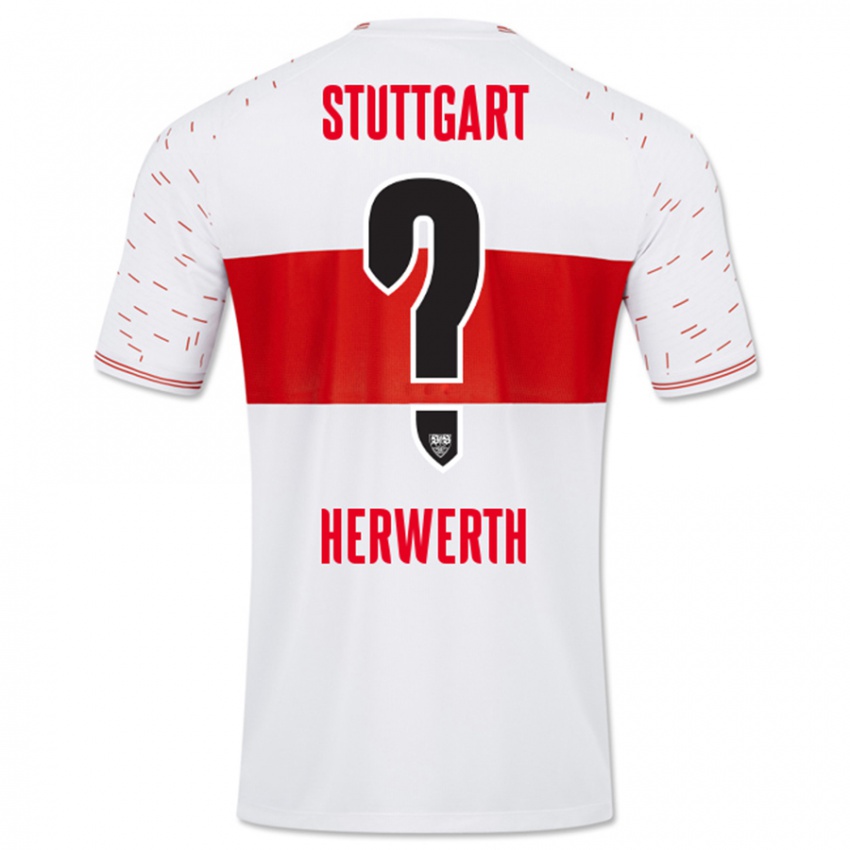 Niño Camiseta Maximilian Herwerth #0 Blanco 1ª Equipación 2023/24 La Camisa Perú