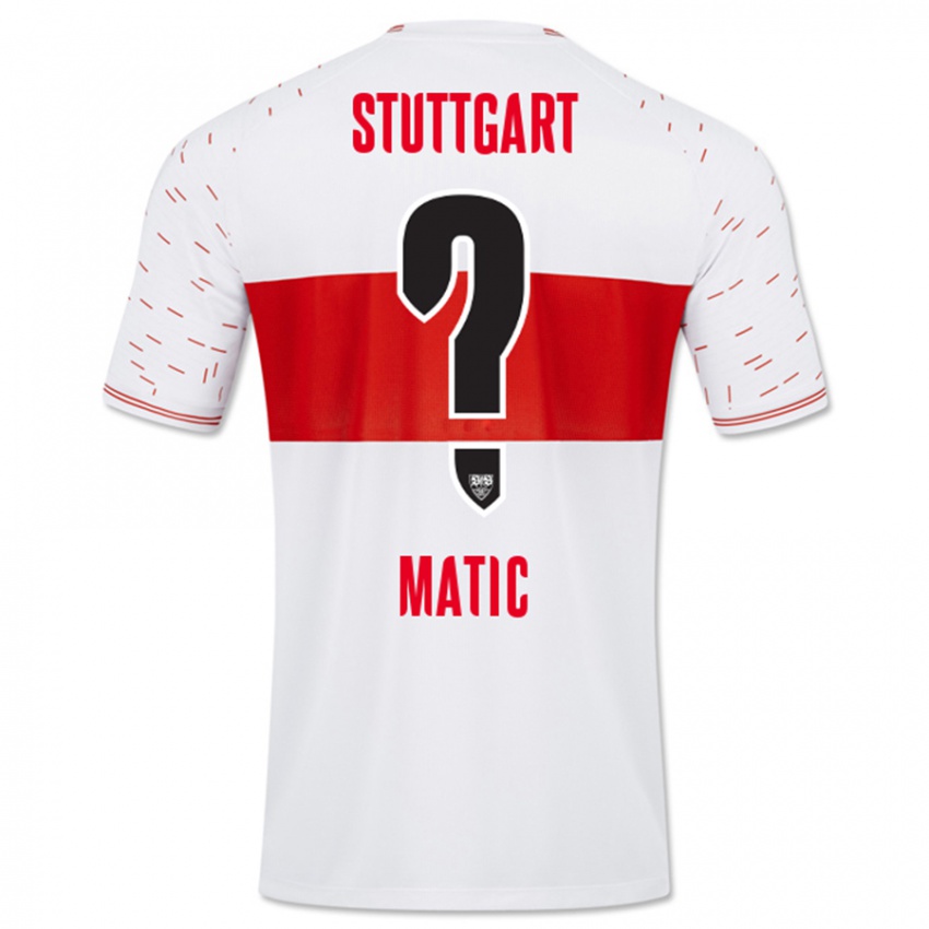 Niño Camiseta Nikolas Matic #0 Blanco 1ª Equipación 2023/24 La Camisa Perú