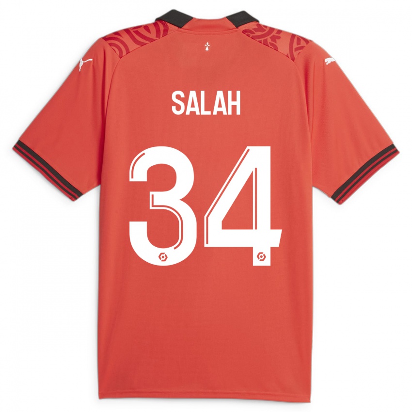 Niño Camiseta Ibrahim Salah #34 Rojo 1ª Equipación 2023/24 La Camisa Perú