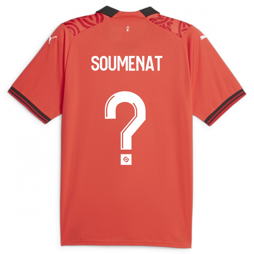 Niño Camiseta Flavien Soumenat #0 Rojo 1ª Equipación 2023/24 La Camisa Perú