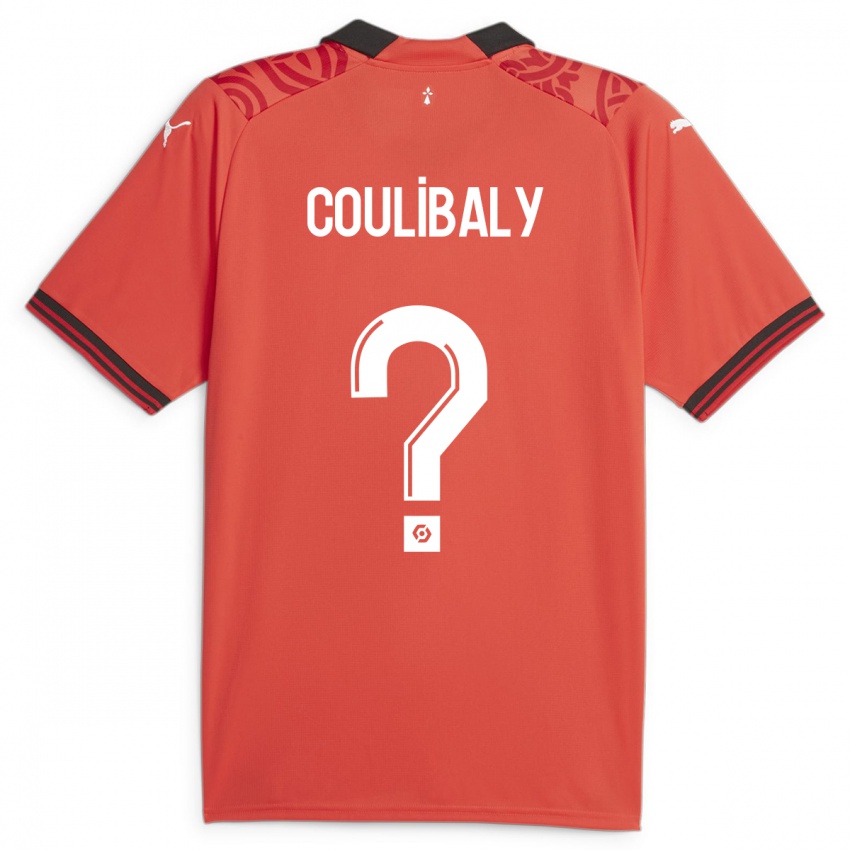 Niño Camiseta Joël Coulibaly #0 Rojo 1ª Equipación 2023/24 La Camisa Perú