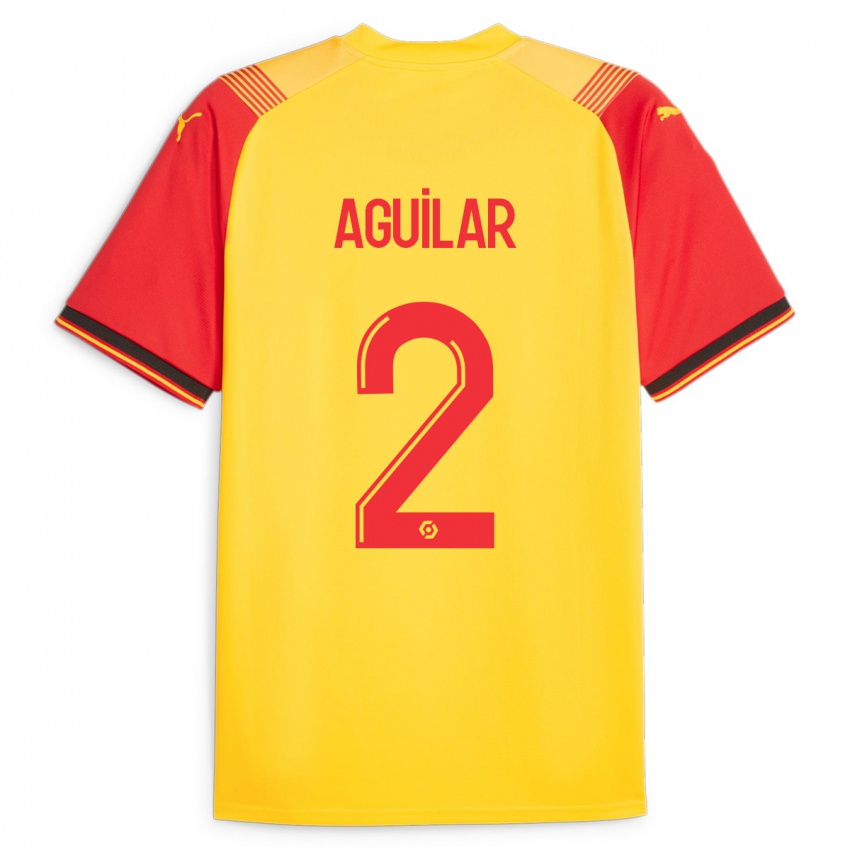 Niño Camiseta Ruben Aguilar #2 Amarillo 1ª Equipación 2023/24 La Camisa Perú