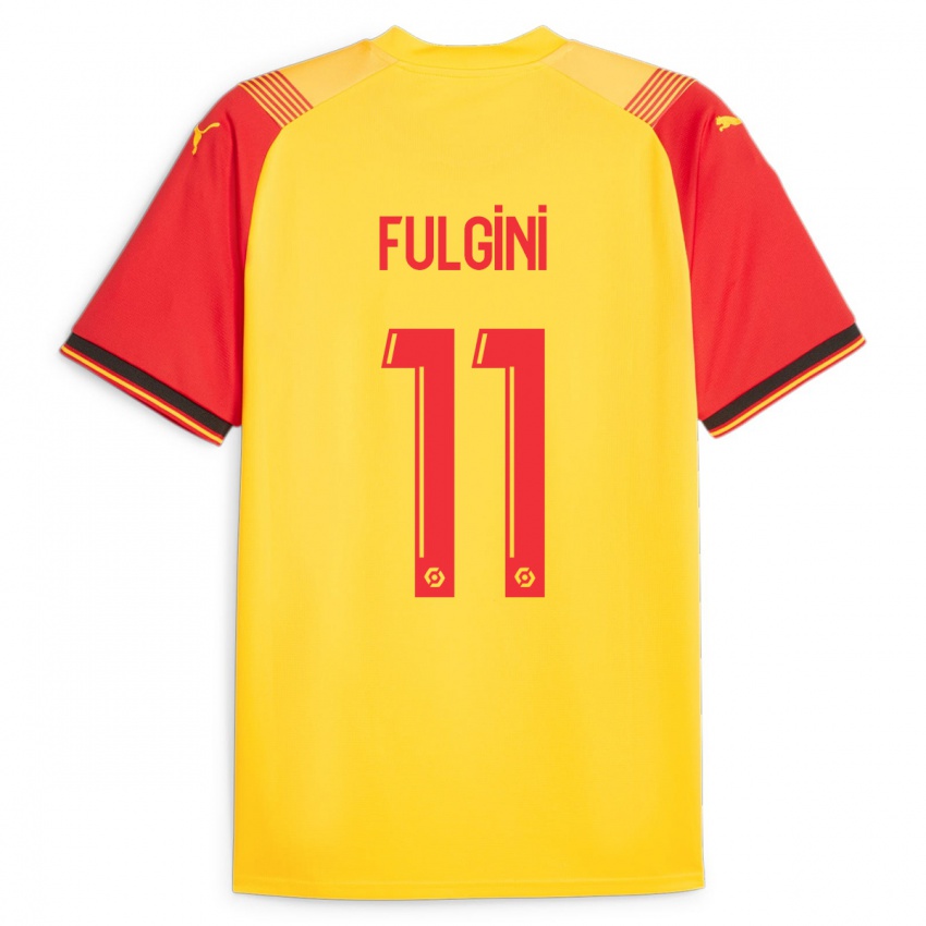 Niño Camiseta Angelo Fulgini #11 Amarillo 1ª Equipación 2023/24 La Camisa Perú