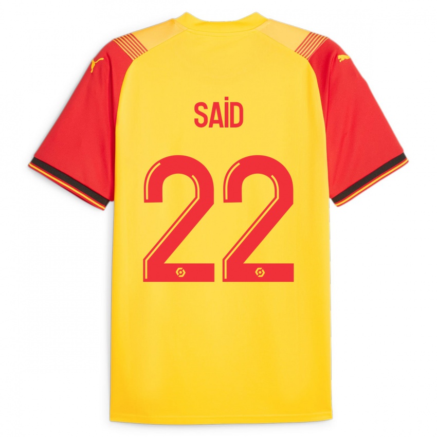 Niño Camiseta Wesley Saïd #22 Amarillo 1ª Equipación 2023/24 La Camisa Perú