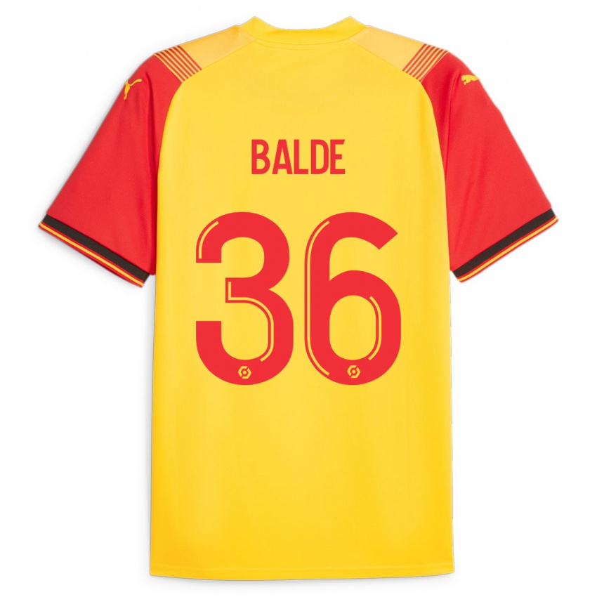 Niño Camiseta Ibrahima Baldé #36 Amarillo 1ª Equipación 2023/24 La Camisa Perú