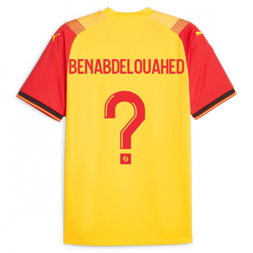 Niño Camiseta Kaïs Benabdelouahed #0 Amarillo 1ª Equipación 2023/24 La Camisa Perú