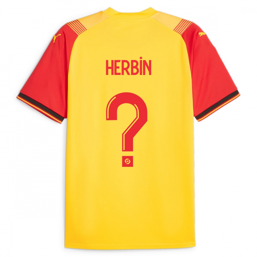 Niño Camiseta Grégoire Herbin #0 Amarillo 1ª Equipación 2023/24 La Camisa Perú