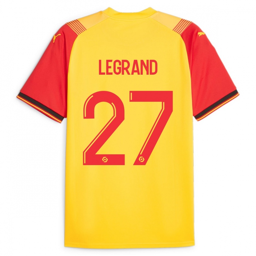 Niño Camiseta Bérénice Legrand #27 Amarillo 1ª Equipación 2023/24 La Camisa Perú