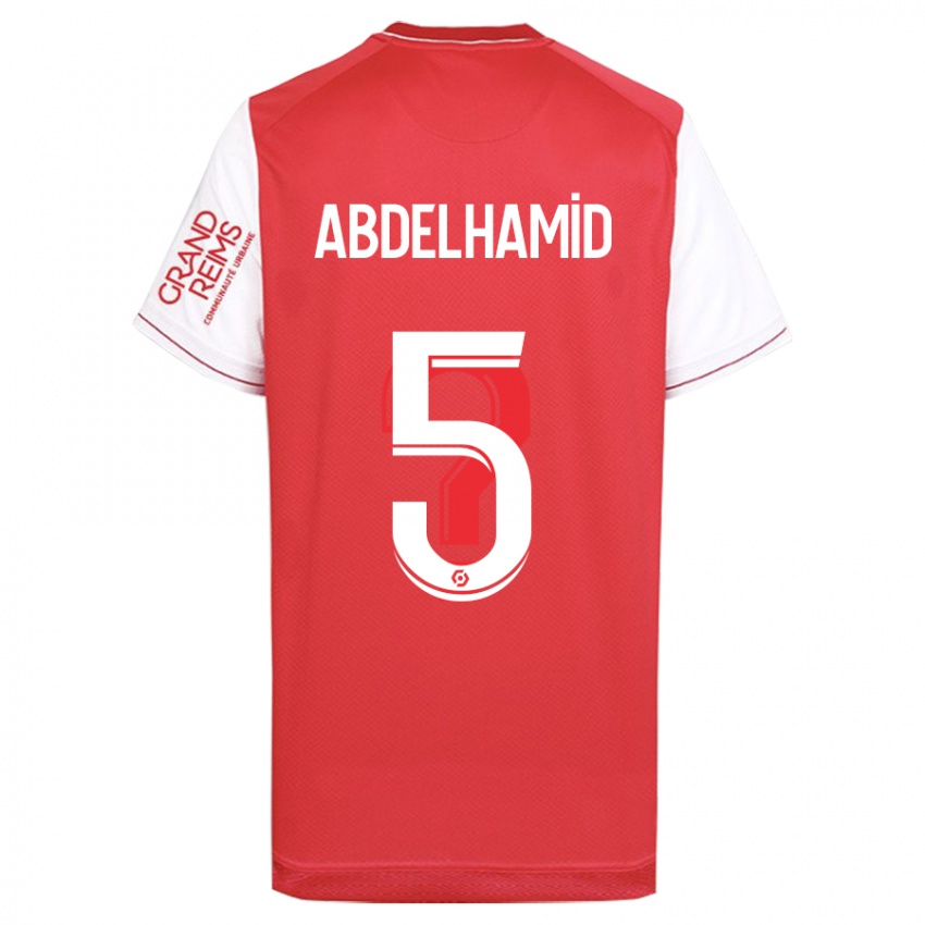 Niño Camiseta Yunis Abdelhamid #5 Rojo 1ª Equipación 2023/24 La Camisa Perú