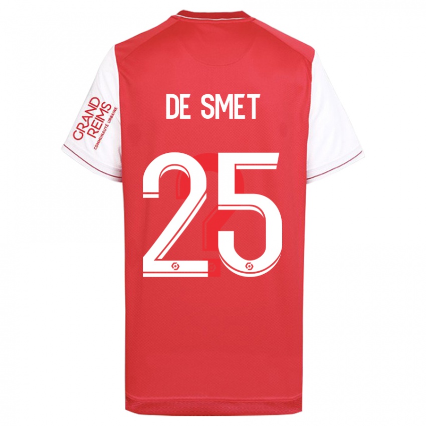 Niño Camiseta Thibault De Smet #25 Rojo 1ª Equipación 2023/24 La Camisa Perú