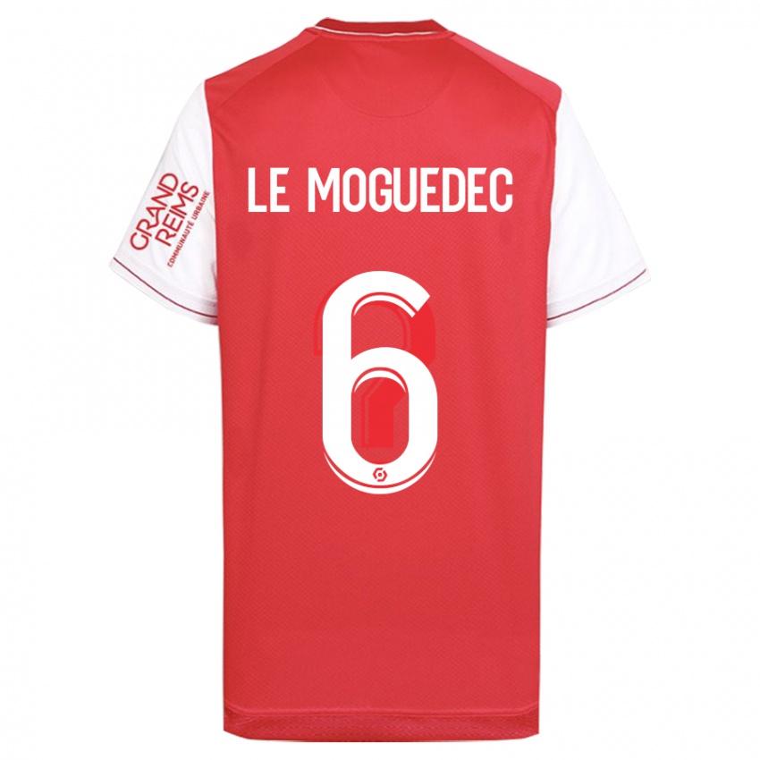 Niño Camiseta Anaële Le Moguédec #6 Rojo 1ª Equipación 2023/24 La Camisa Perú