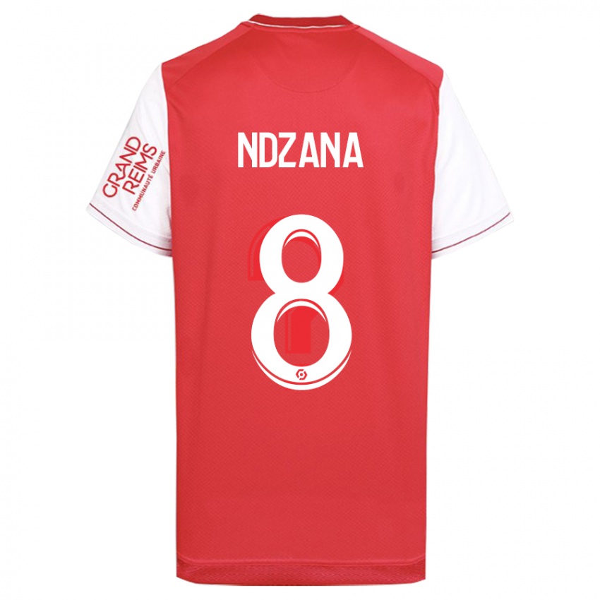 Niño Camiseta Colette Ndzana Fegue #8 Rojo 1ª Equipación 2023/24 La Camisa Perú