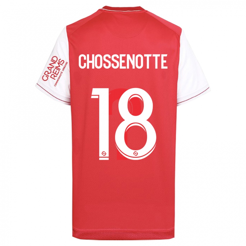 Niño Camiseta Shana Chossenotte #18 Rojo 1ª Equipación 2023/24 La Camisa Perú