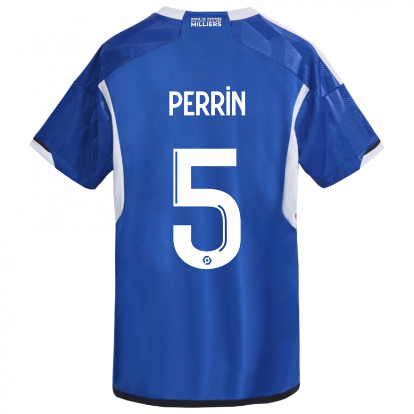 Niño Camiseta Lucas Perrin #5 Azul 1ª Equipación 2023/24 La Camisa Perú