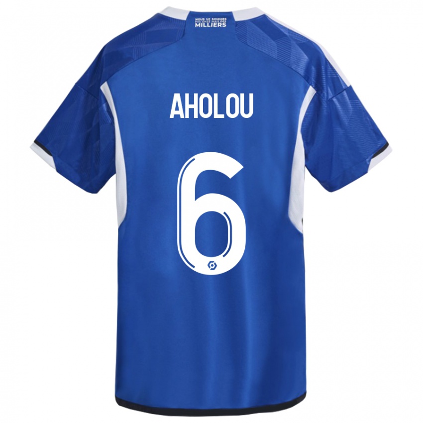 Niño Camiseta Jean-Eudes Aholou #6 Azul 1ª Equipación 2023/24 La Camisa Perú