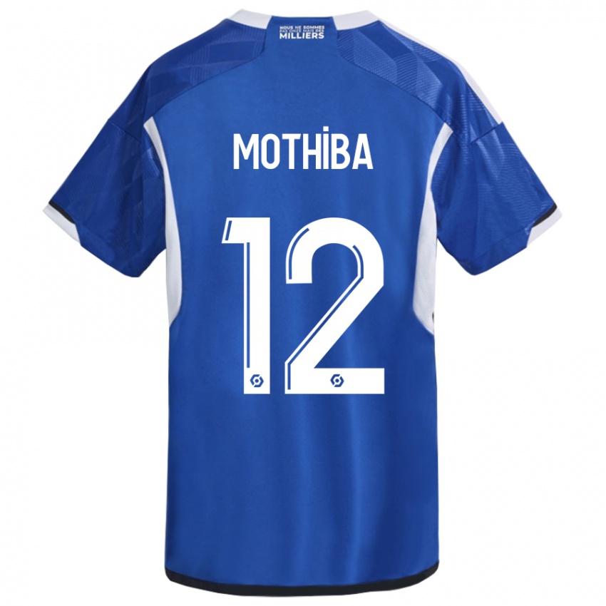 Niño Camiseta Lebo Mothiba #12 Azul 1ª Equipación 2023/24 La Camisa Perú