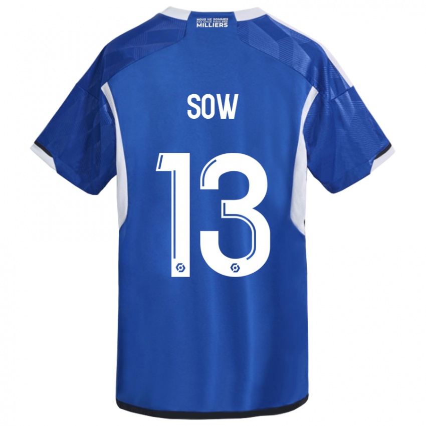 Niño Camiseta Saïdou Sow #13 Azul 1ª Equipación 2023/24 La Camisa Perú