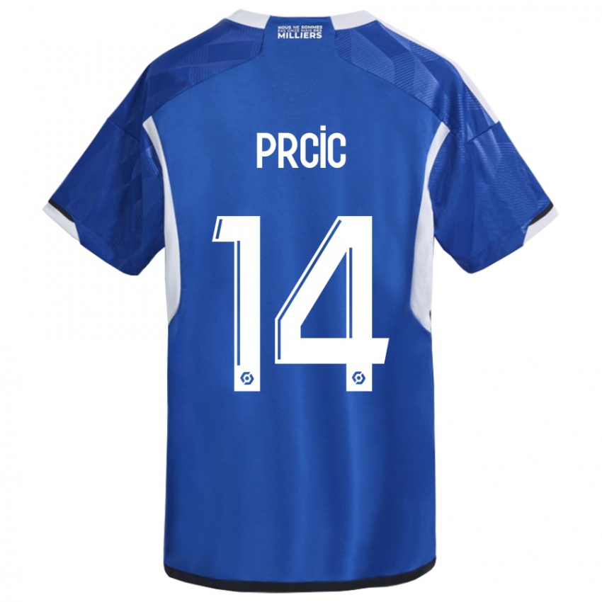 Niño Camiseta Sanjin Prcic #14 Azul 1ª Equipación 2023/24 La Camisa Perú