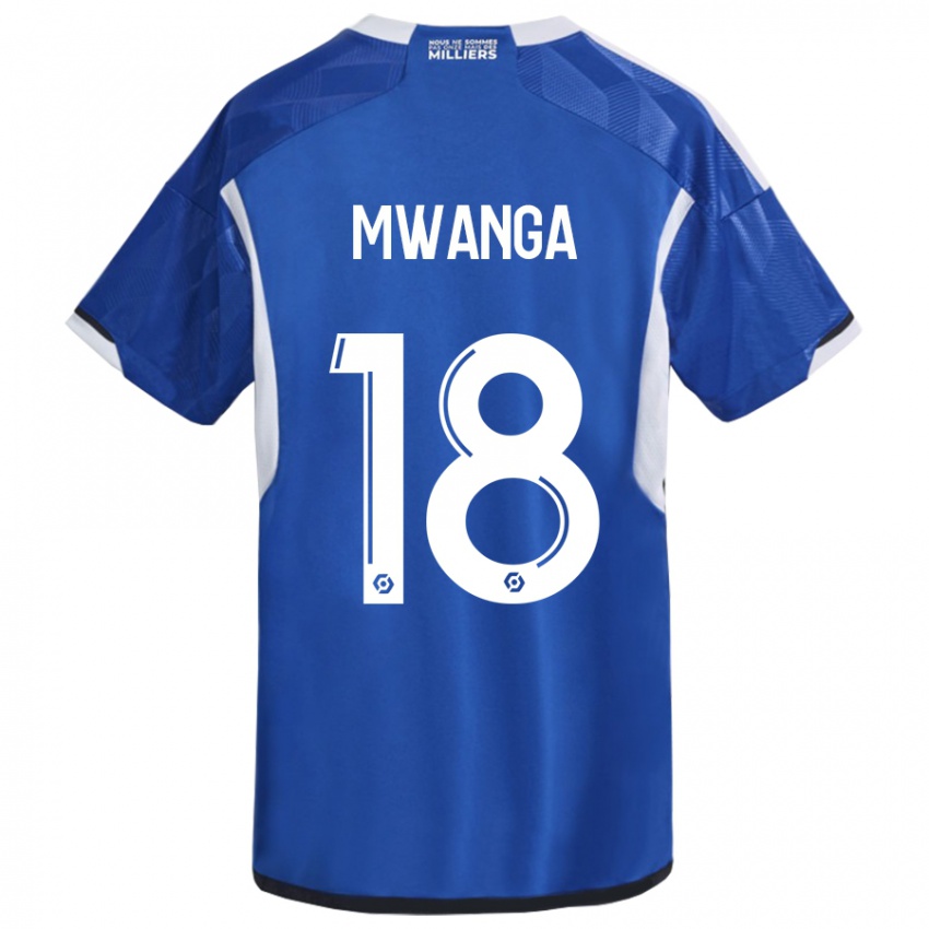 Niño Camiseta Junior Mwanga #18 Azul 1ª Equipación 2023/24 La Camisa Perú