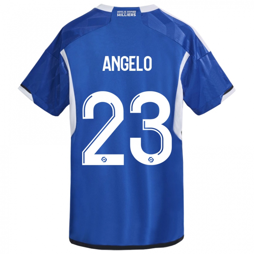 Niño Camiseta Ângelo #23 Azul 1ª Equipación 2023/24 La Camisa Perú