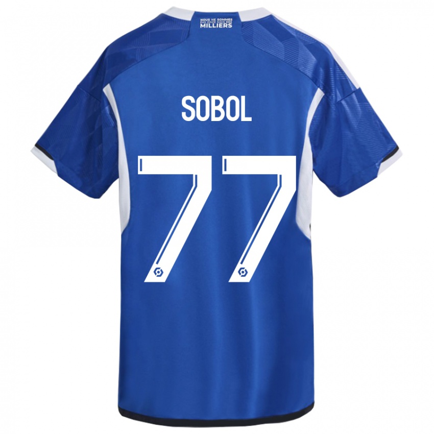 Niño Camiseta Eduard Sobol #77 Azul 1ª Equipación 2023/24 La Camisa Perú