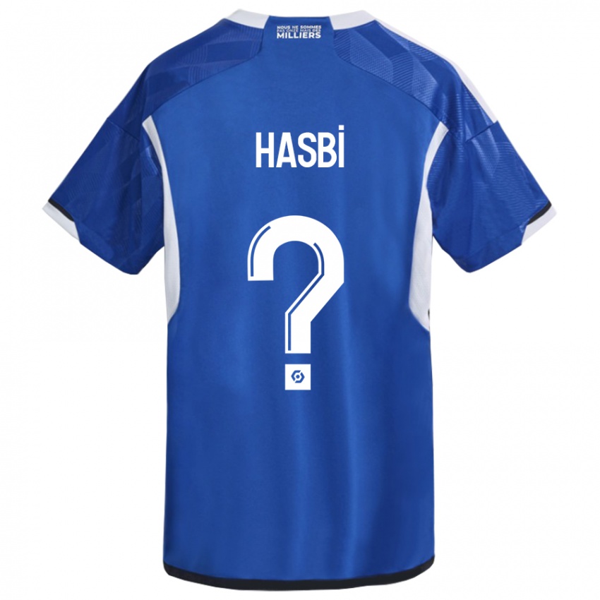 Niño Camiseta Walid Hasbi #0 Azul 1ª Equipación 2023/24 La Camisa Perú